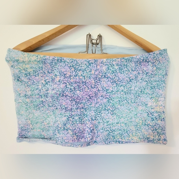 Wild Fable Floral Cropped Tube Top - Picture 5 of 5